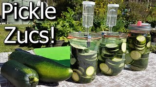 Fermenting or Pickling Zucchini in My Outdoor Kitchen  How to [upl. by Bernita]