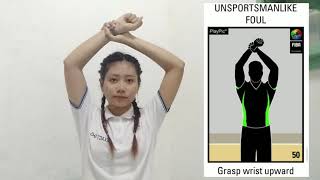 Basketball Hand Signals Demonstration and Tutorial PE [upl. by Ennoval287]