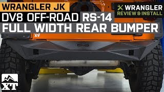 Jeep Wrangler JK DV8 OffRoad RS14 Full Width Rear Bumper 20072018 Review amp Install [upl. by Asilem]