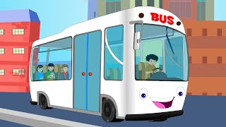 Wheels On The Bus  Cartoon Videos For Toddlers  Rhymes For Children by Kids Tv [upl. by Vilberg]