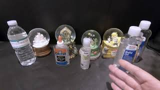 Ep 32  Glue vs Glycerine vs Baby Oil vs Plain Water for Snow Globe Repair [upl. by Makell853]