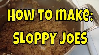 Sloppy Joes Recipe [upl. by Eelyma]