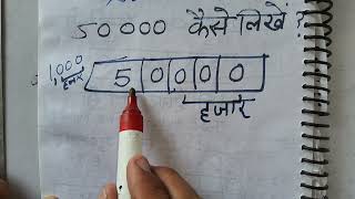 50000 hindi mein kaise likhen  Spelling  Hindi  Surendra khilery [upl. by Loris]