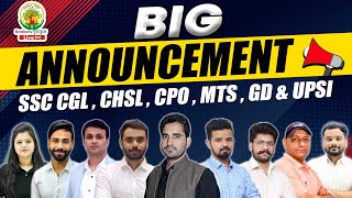 🔴Big Announcement for SSC CGL CHSL MTS GD VIKRAMJEET SIRADITYA RANJAN SIR AND RANKERS GURUKUL TEAM [upl. by Ilecara]