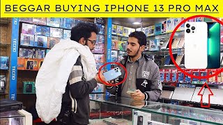 Beggar Buying iphone 13pro Max Prank Rich Beggar short [upl. by Anh]