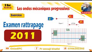 Les ondes mécaniques progressives Examen national rattrapage 2011 [upl. by Ahsiea934]