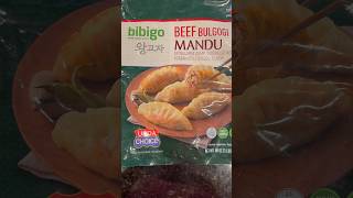 Bibigo BEEF Bulgogi Mandu 🥟 Korean Style Dumplings Momo Potstickers at Costco 😋 [upl. by Anibor]