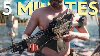 ROCK TO M249 IN 5 MINUTES  Rust [upl. by Haridan]