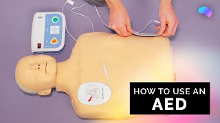 How to use an AED  Automated External Defibrillator  OSCE Guide  UKMLA  CPSA [upl. by Shaum321]