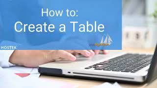 Creating a Table in phpMyAdmin [upl. by Senhauser960]