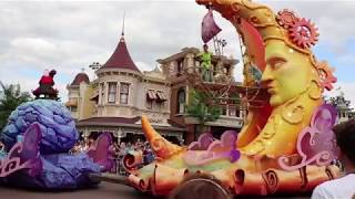 Disneyland Paris Day 1 Part 2 Disneyland Paris 25th Anniversary Parade and Stage Show [upl. by Ynafit]