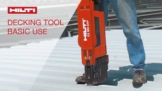 DEMONSTRATION of basic use of the Hilti powderactuated tool DX 860 [upl. by Ekalb]