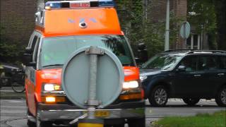 A1 Ambulance VZA 13166 Meer en vaart Amsterdam [upl. by Thora]