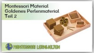 Anleitung zur Materialarbeit gold Perlenmaterial Teil 8  Multiplikation mit einstelligem Faktor [upl. by Belsky180]