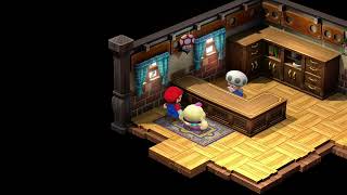 Super Mario RPG NS Story Scene 16  Mallow talks to the Mushroom Kingdom Merchant [upl. by Nauqram32]