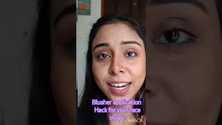 Blusher Application Hack for Beginnerskajalmakeovermakeup makeuptutorialkajalmakeupbeautyhack [upl. by Danella]