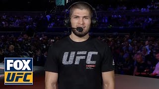 Khabib Nurmagomedov sets the record straight on pronouncing his name  INTERVIEW  UFC TONIGHT [upl. by Rebeh]