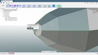 Fusion 360  Simple airplane wheel fender in TSplines [upl. by Ecirtaed]