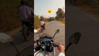 Heavy Ns rider vs rs200  hyper ride  rider rs200 ns trending viralshorts [upl. by Keelin]