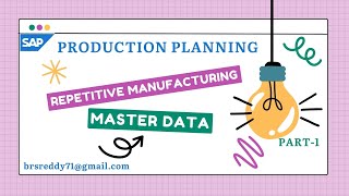 SAP PP  Repetitive Manufacturing Part 1 [upl. by Siaht]