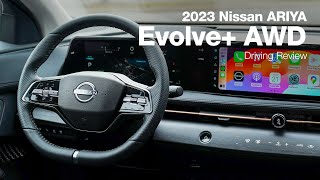 2023 Nissan ARIYA  Engage e4orce AWD  Driving Review [upl. by Oliy]