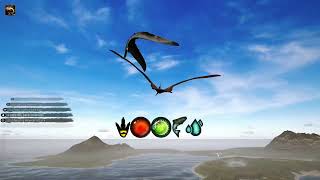 Pteranodon kill relatively big tropeognathus  Beasts of Bermuda [upl. by Anayrb]