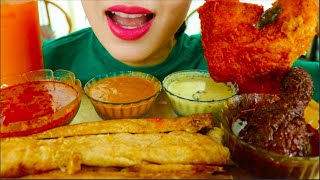 ASMR MASALA DOSA ONION THOSAI CHICKEN CURRY CHUTNEYS FRIED CHICKEN JUICE MALAYSIA TRIP 咀嚼音  먹방 [upl. by Aseen]