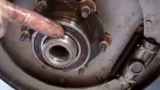 How to remove the rear sxle half shaft on a Prewar Riley Kestrel 124 [upl. by Lrat387]