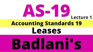 AS 19 Leases Accounting Standards [upl. by Messere767]