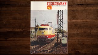 Fleischmann Katalog 1971 – Modellbahn Modelleisenbahn H0 [upl. by Atsirhc]