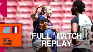 Secondhalf French revival  Fiji v France  Mens SemiFinal  HSBC Madrid Sevens [upl. by Sidon]