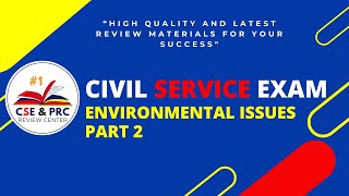 Civil Service Exam Drill for 2024 ENVIRONMENTAL ISSUES Part 2 [upl. by Mortimer]