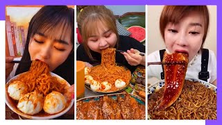 Chines Comendo Macarrão 🐙 Mukbang Noodles ASMR Chinese Food  Eating Show 239 [upl. by Aisined]