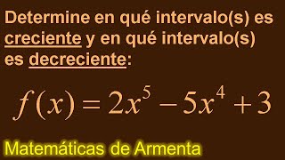 funciones crecientes y decrecientes clase 7 [upl. by Joellen]