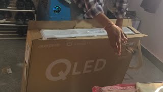 Acerpure 43 4k QLED Dolby vision Google smart tv unboxing [upl. by Jordon127]