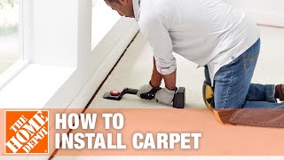 How to Install Carpet  The Home Depot [upl. by Rentschler]