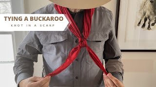 How To Tie a Buckaroo Square Knot in a Scarf [upl. by Zanahs]