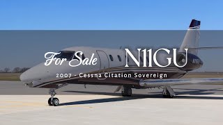 N11GU  2007 Citation Sovereign  For Sale [upl. by Stanwin]