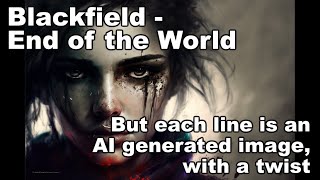 Blackfield End of the World  But every line is an AI generated image with a twist [upl. by Murphy]