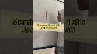 Memindahkan 1 stik jadi angka 50 [upl. by Steven]