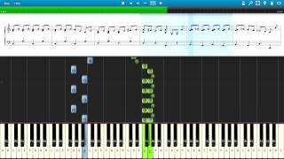 Synthesia with sheet MajorGenerals Song from The Pirates of Penzance The Elements  Tom Lehrer [upl. by Llehsam]