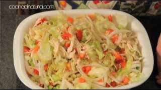 Ensalada de pollo con pepino  Chicken Salad with Cucumber [upl. by Eatton]