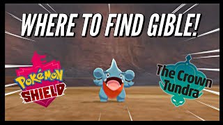 Where To Find Gible Gabite and Garchomp in Pokemon Shield Crown Tundra DLC [upl. by Fonzie80]