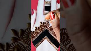 Cello tape mehndi design  videonewkavyashorts [upl. by Nevins]