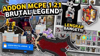 ADDON BRUTAL LEGEND MCPE 121 TERBARU  SENJATA LEGENDARIS SUPPORT 120121 [upl. by Leahciam]