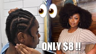 ONLY 8 CROCHET BRAIDS AFRO TUTORIAL [upl. by Keeton]