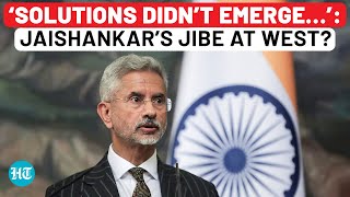 Jaishankar Speaks On Global Conflicts amp Impact On Global South Takes Veiled Dig At WestLed Blocs [upl. by Atteuqnas]