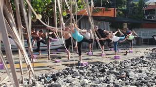 Best Yoga Place in Bali with White Sand Beach Seaview [upl. by Anson]