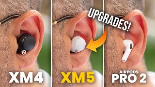 Sony WF1000XM5 vs XM4 vs Airpods Pro [upl. by Cibis881]