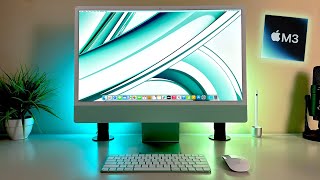 NEW 2023 24quot M3 Apple iMac GREEN  Unboxing Review amp Tour  Best Value PC on the Market [upl. by Flyn]